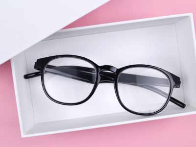 Optical,Glasses,In,A,Stylish,Black,Frame,Are,In,A
